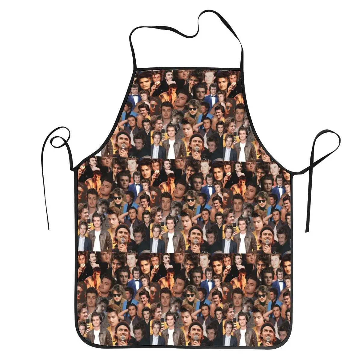 Joseph Keery Photo Collage Aprons Chef Cuisine Tablier Sleeveless Bib Kitchen Cleaning Pinafore for Women Men Gardening