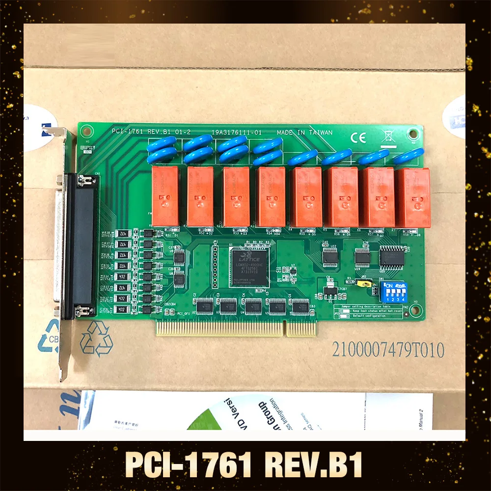 For Advantech PCI-1761 REV.B1 8-channel relay output 8-channel isolated digital input acquisition card PCI-1761-BE