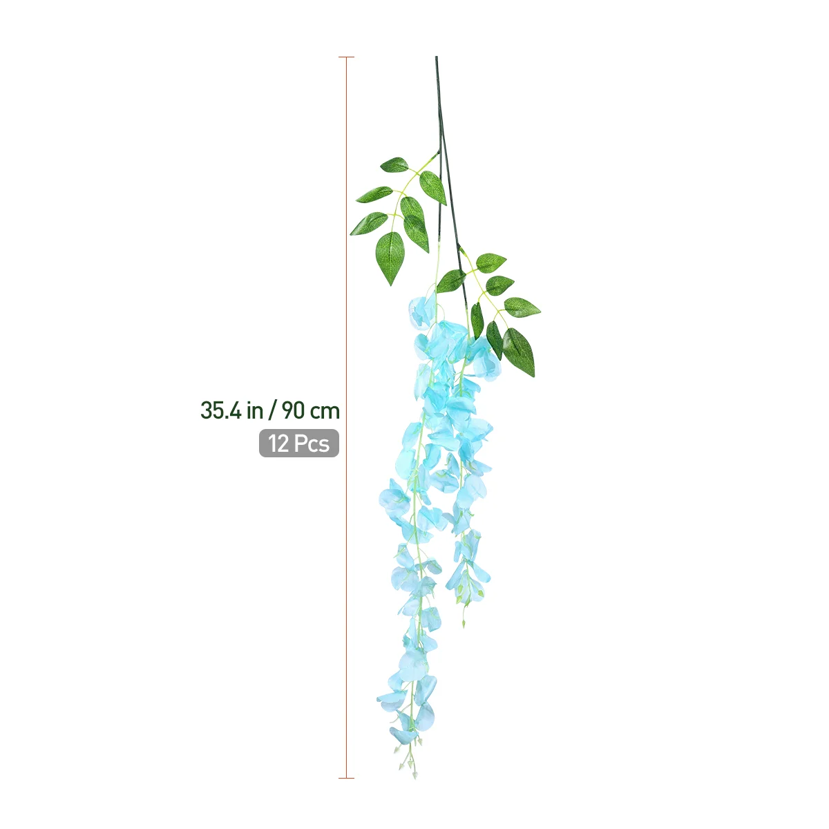 Artificial Wisteria Vine Eucalyptus Garland Flowers Decoraciones Para Salas Casa Wedding Decorations