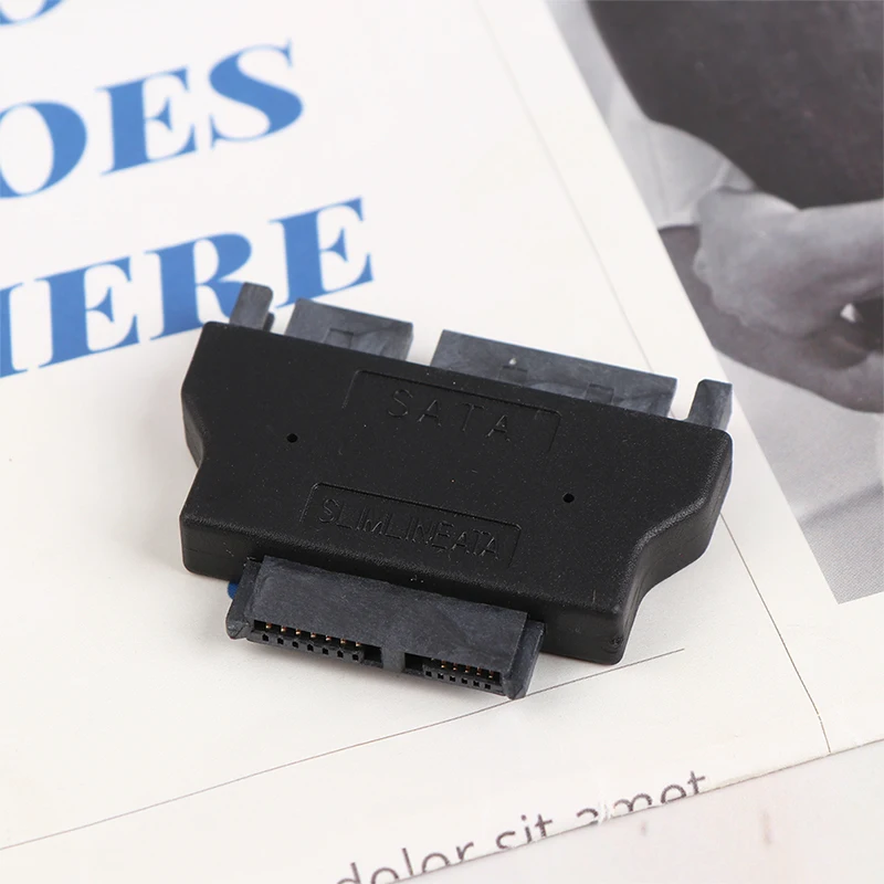 Wholesale 1Pc Slimline Adapter For SATA ATA 7+15 Serial 22Pin Male To Slim SATA 7+6 13Pin Female Adapter Electronic Accessories