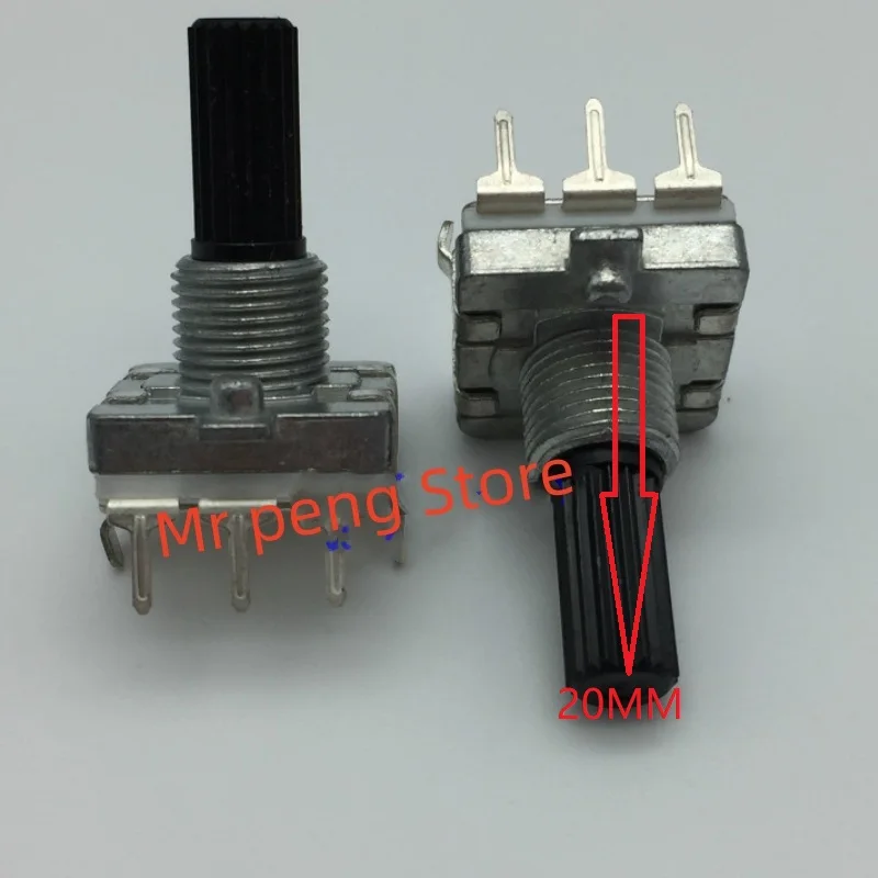 

5pcs Made in China EC16 encoder 24 positioning number 24 pulse point axis length 20MM flower handle digital potentiometer