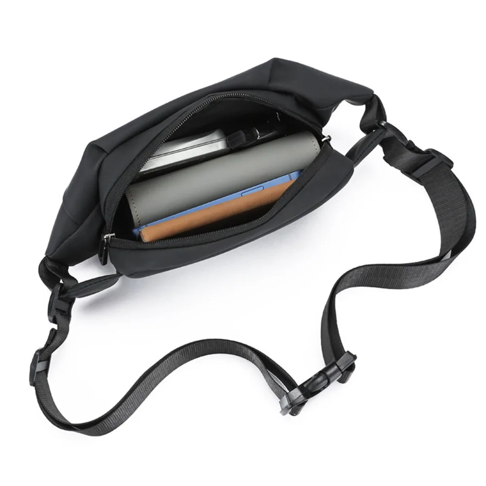 Men Minimalist Outdoor Sports Running Jogging Waist Bag Man Waterproof Fanny Pack Stylish Cross Body Chest Bag