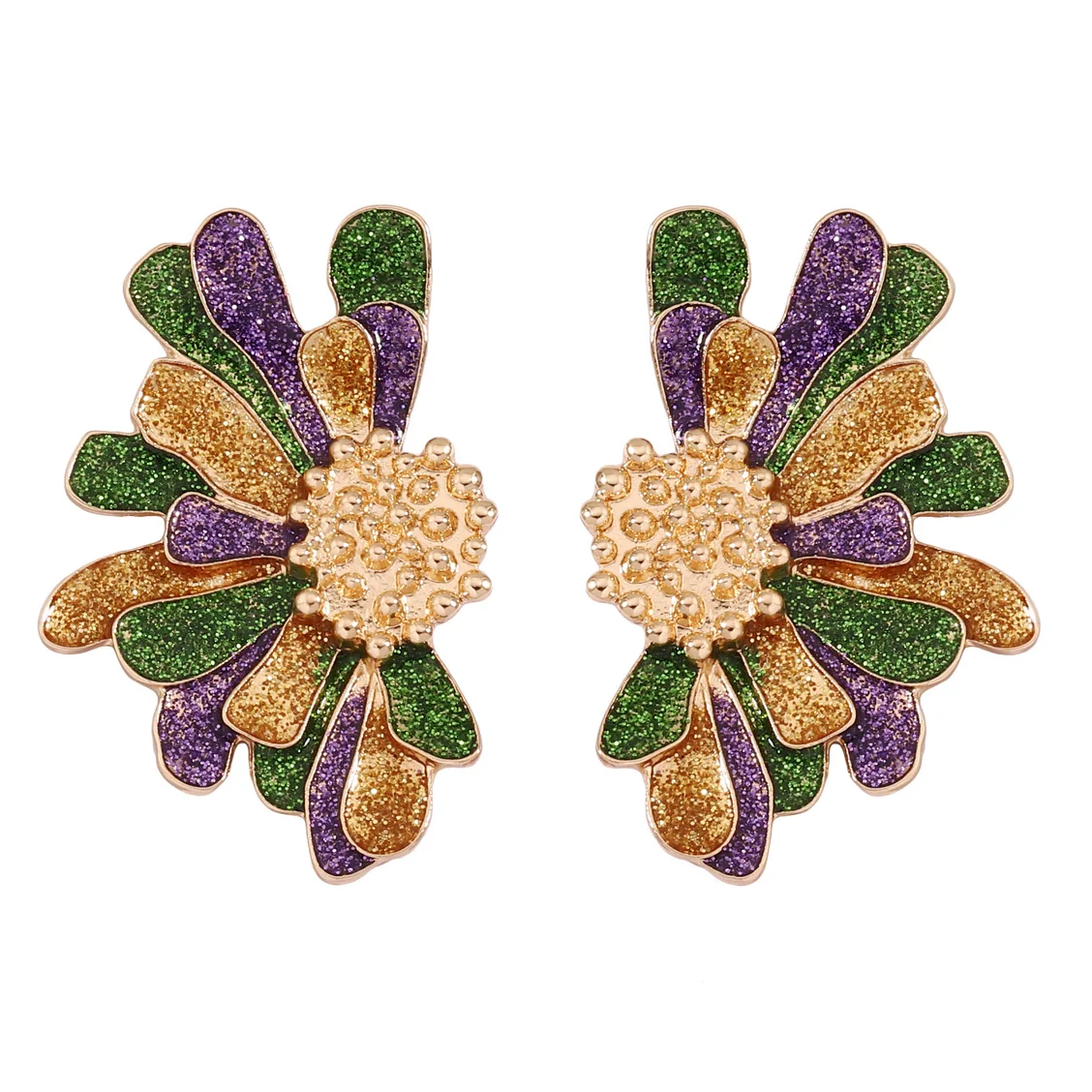 Carnival Flower Shaped Women\'s Earrings Wholesale