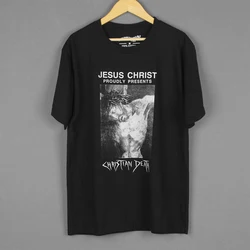 Christian Death T Shirt Goth Rock Band Shadow Project Alien Sex Fiend Bauhaus Unisex Graphic Washed Cotton Short Sleeves Shirt