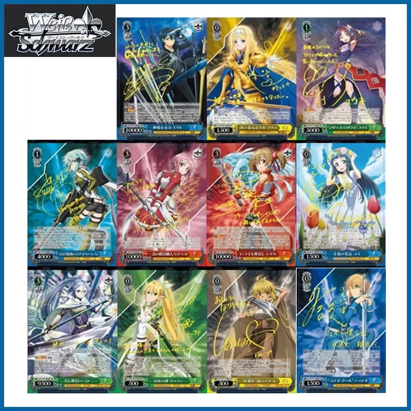 11PC/Set Anime Goddess Story Weiss Schwarz DIY ACG Altria Pendragon Boys Play Toys Collectible Cards Christmas Birthday Gifts