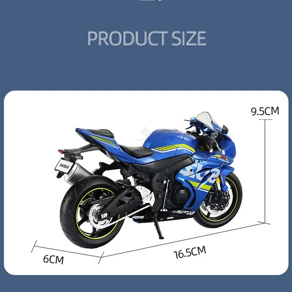 1:12 Scale SUZUKI GSX-R1000 Motorcycle Alloy Diecast Toys Cars Models Linkage Head Rubber Tire Motorcycles Vehicles For Boy Gift