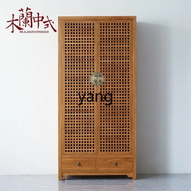 

LZR solid wood modern antique simple foyer high cabinet classical furniture