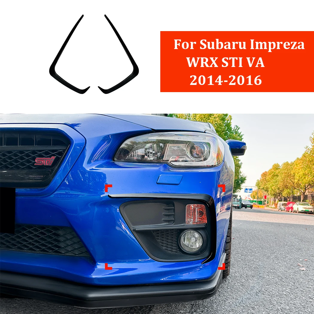 

2Pcs Front Wind Knife Car Front Bumper Side Spoiler Lip Splitter Diffuser For Subaru Impreza WRX STI VA 2014-2016