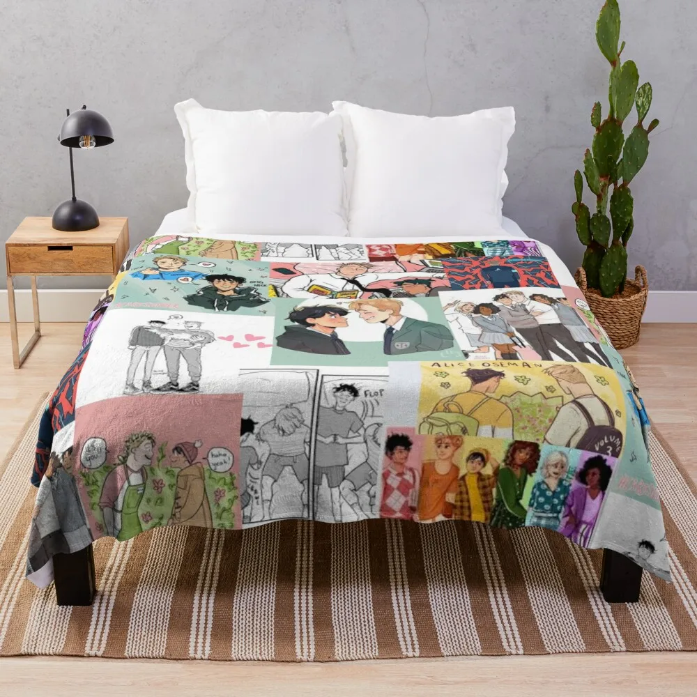 Heartstopper Memorable Moments Collage #2 Throw Blanket Baby Soft Plaid on the sofa Summer Blankets