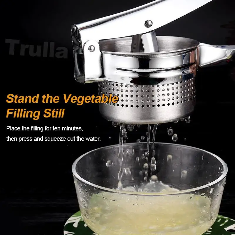 [New Arrival] Stainless Steel Manual Juicer Potato Ricer Multi Functional Food Presser Masher Extractor For Fruit & Vegetable