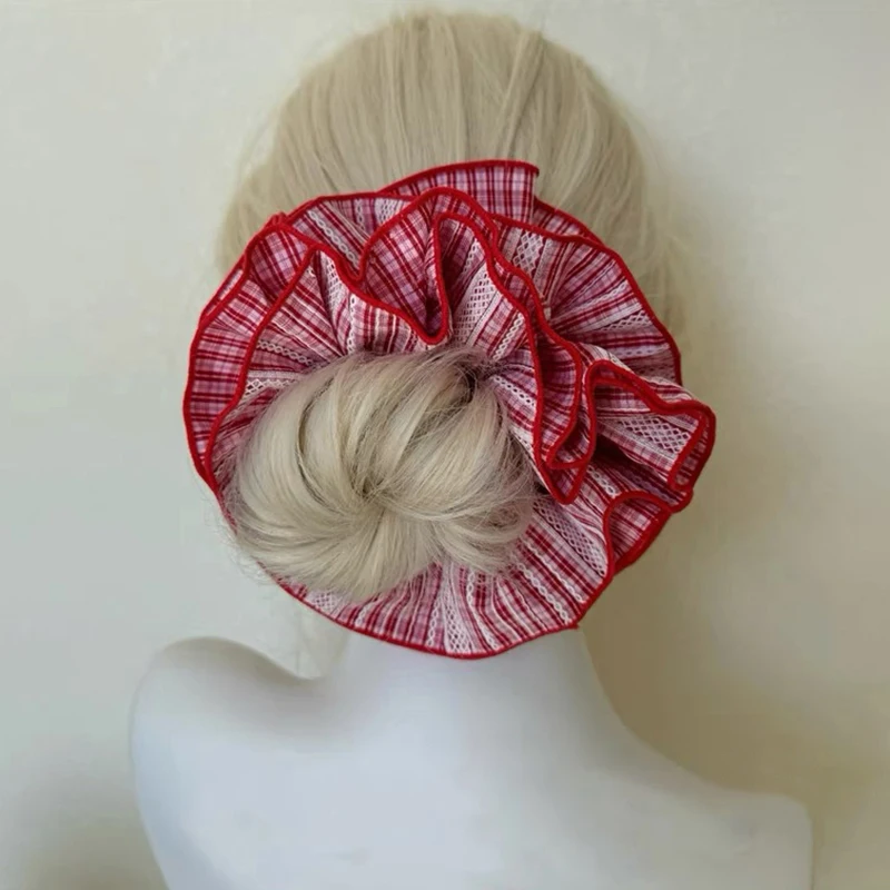 

Versatile Striped Scrunchies For Women Girls Elastic Hair Bands Sweet Rubber Bands Headwear Fashion Hair Accessories Gifts