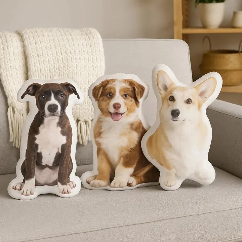 

Personalized 3D Pet Photo Pillow,Custom Soft Keepsake for Dogs Cats,Memorial Birthday Gift For Pet Lovers
