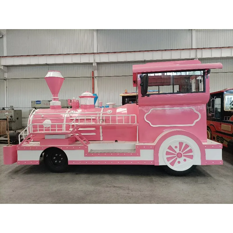 Factory custom sightseeing train Outdoor steel amusement park Train Amusement facilities for shopping malls Tourist train