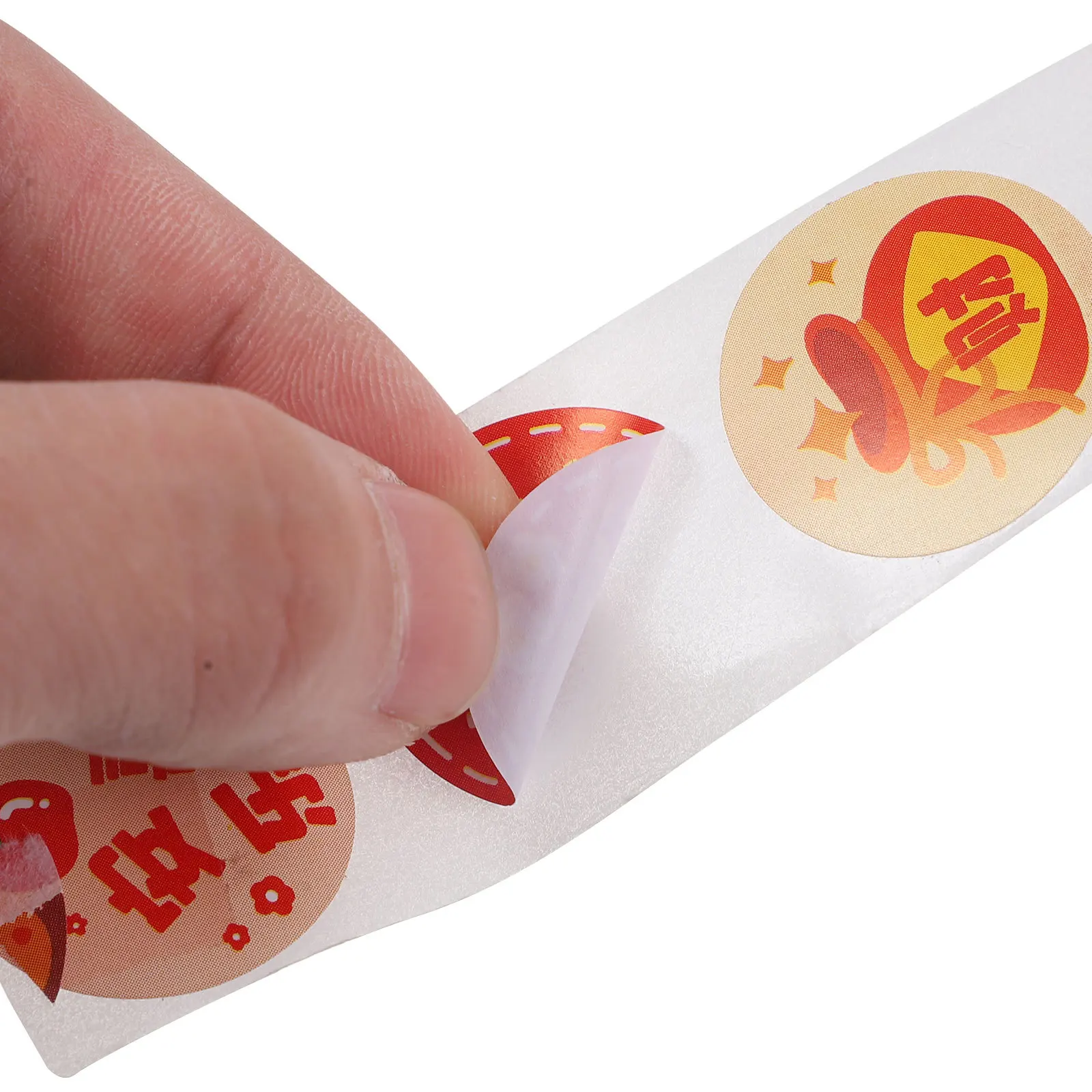 

4 Rolls Cartoon Seal Stickers Envelope Sealing Labels Gift Package Dot Round Sticker Adhesive Colorful DIY Handmade