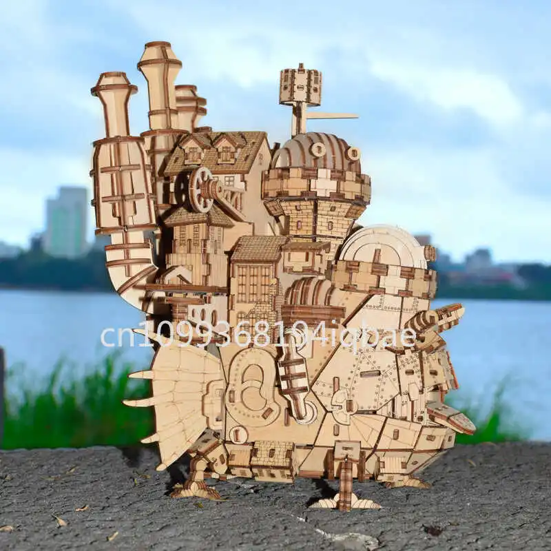 Spot Wooden assembly for model stacking animation ornament 3D three-dimensional puzzle