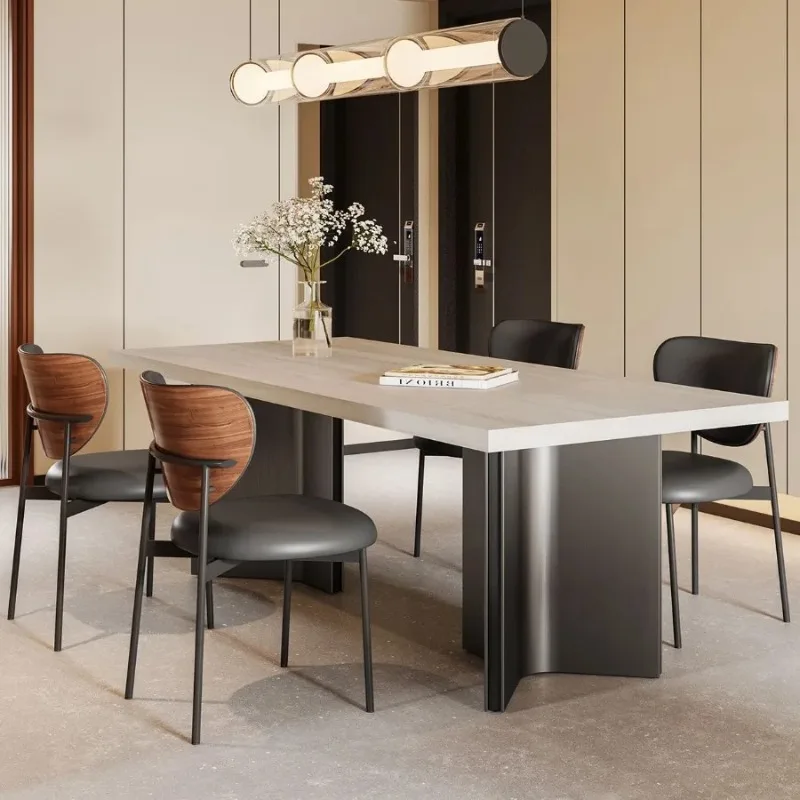 Italian Minimalist Dining Table large-sized apartment Dining Table retro Medieval Creative Home Furniture Tavoli Da Pranzo LJ40