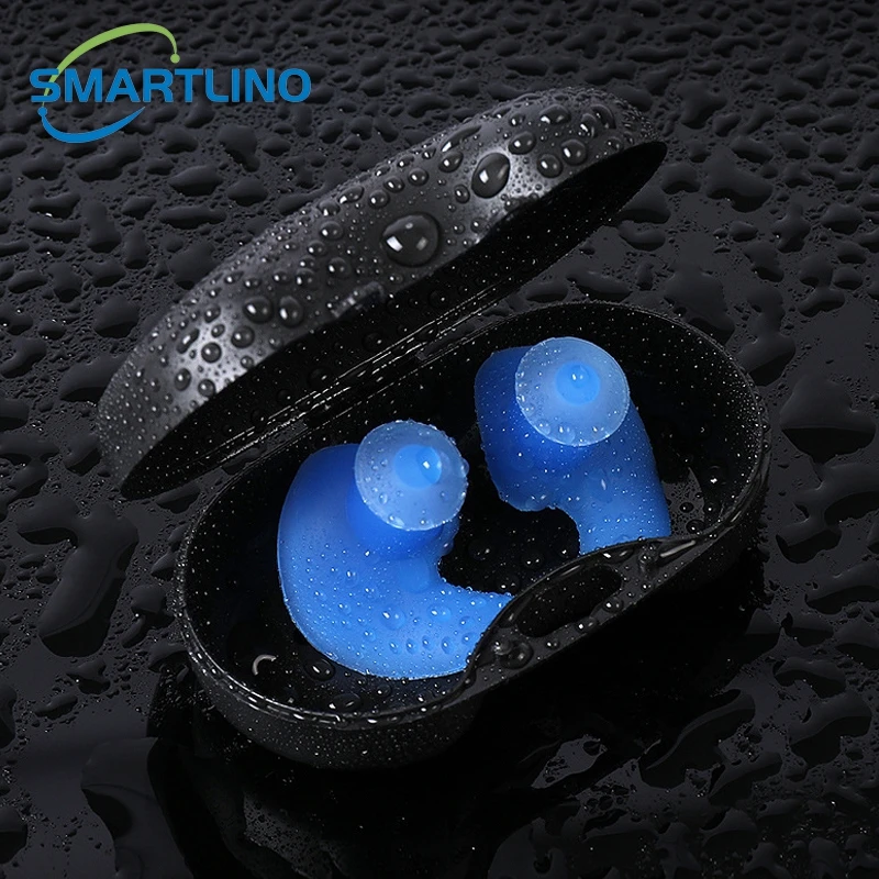 

Waterproof Soft Silicone Earplug Reusable Noise Reduction Sleeping Ear Plugs Hearing Protector Water Sports Swimming Accessories