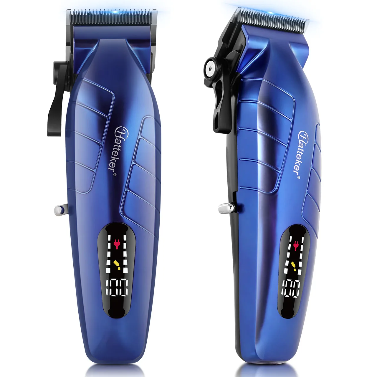 

Hatteker Профессиональная электрическая машинка для стрижки волос с цифровым дисплеем для выцветания стрижек Парикмахерская Точность для домашнего салона ​