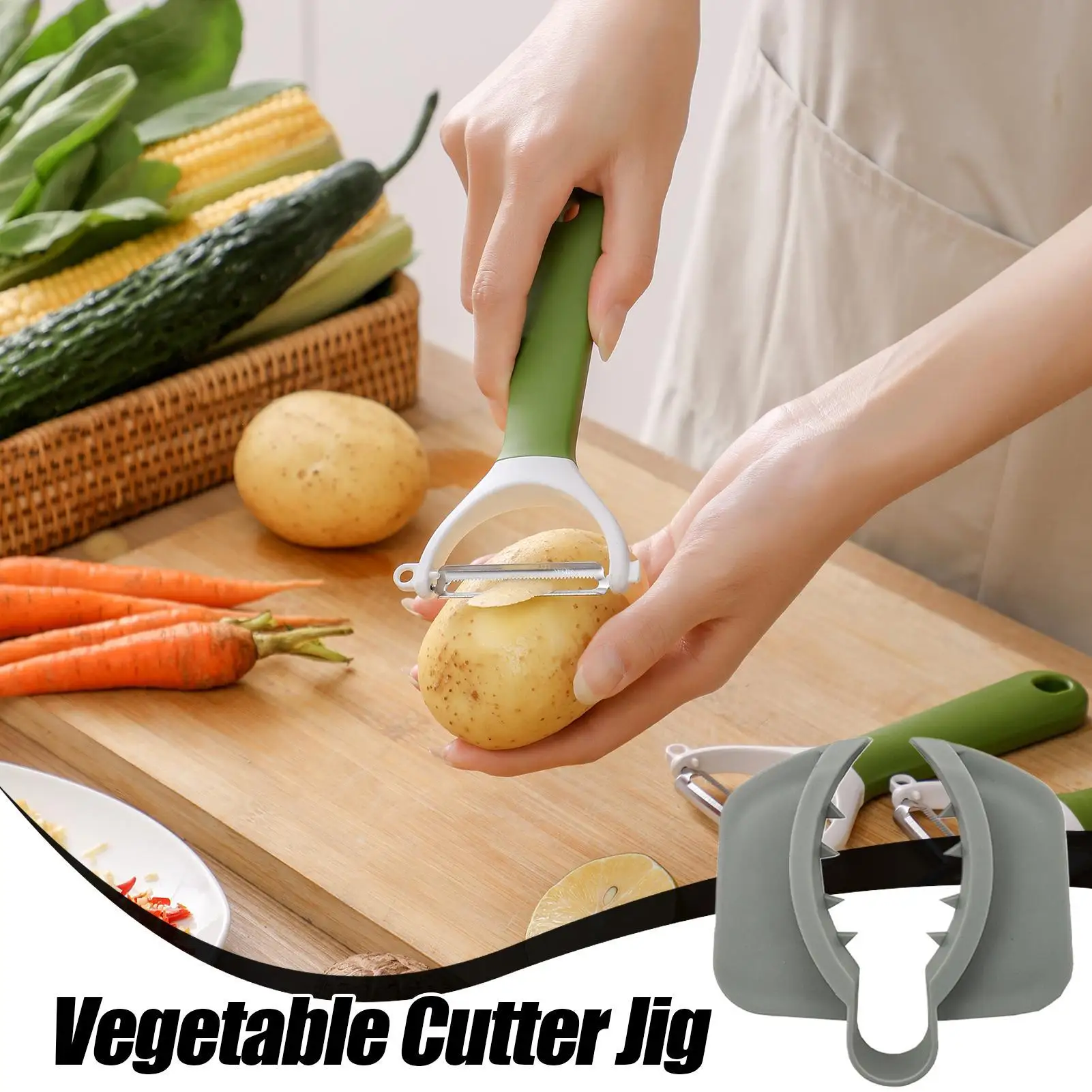 Non Slip Vegetable Cutter Jig Safe Grater Finger Guard for Cutting Slicing Safety Finger Guard Protective Kitchen Accessories