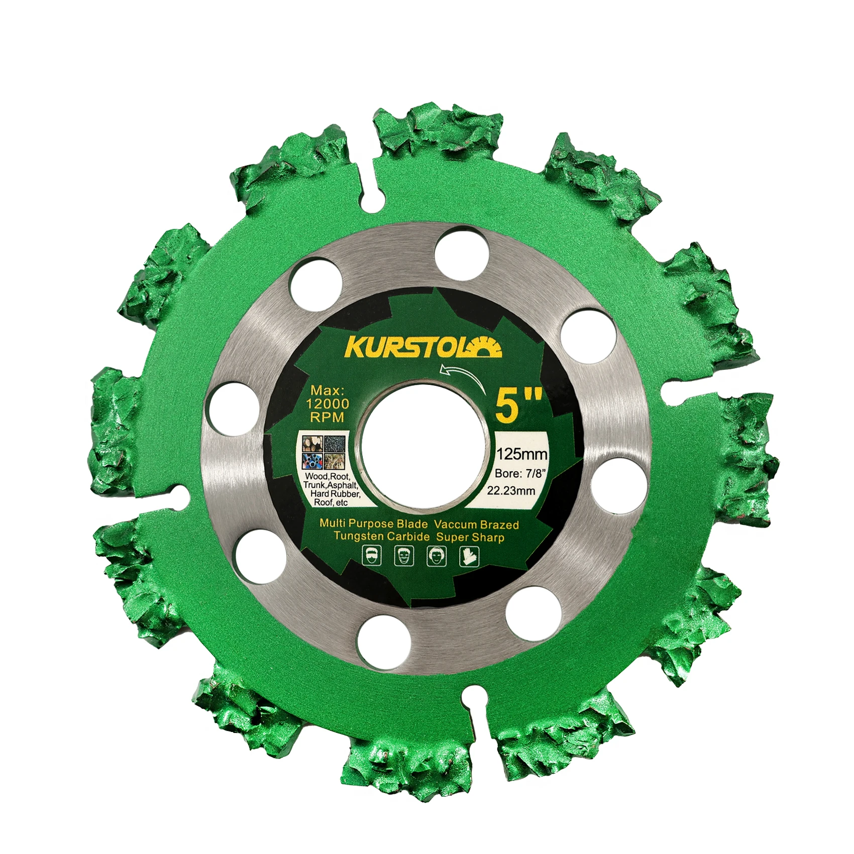 

KURSTOL Woodworking Cutting Disc Saw Blades 1pc 125mm/5inch Plastic Roof Panels Rubber Wood Cutter Dry Circular Cutting Saw Disc