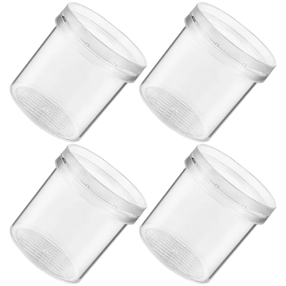

4 Pcs Insect Observation Tank Feeding Cage Magnifying Viewer Inset Observing Tool Grabber Plastic Kids Toy Child
