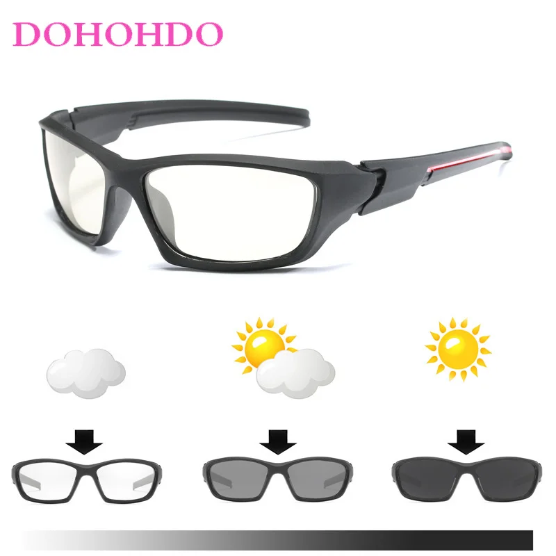 DOHOHDO Sunglasses Men Women Sun Glasses Polarized Photochromic Eyeglasses Eyewear Clear Lens UV400 Outdoor Driving Fishing