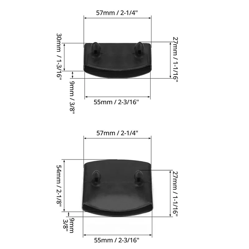 AEE2-40Piece Accessorio per mobili Supporti per tappi terminali a doghe per letto in plastica per il fissaggio di doghe in legno Telaio scheletro per letto
