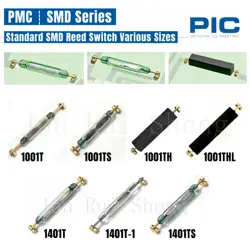 Original PIC Plastic Reed Switch SMD Normally Open NO Type 1A/1.2A 10W 10MM 12.5MM 14MM 15.5MM Magnetic Contact Induction Sensor