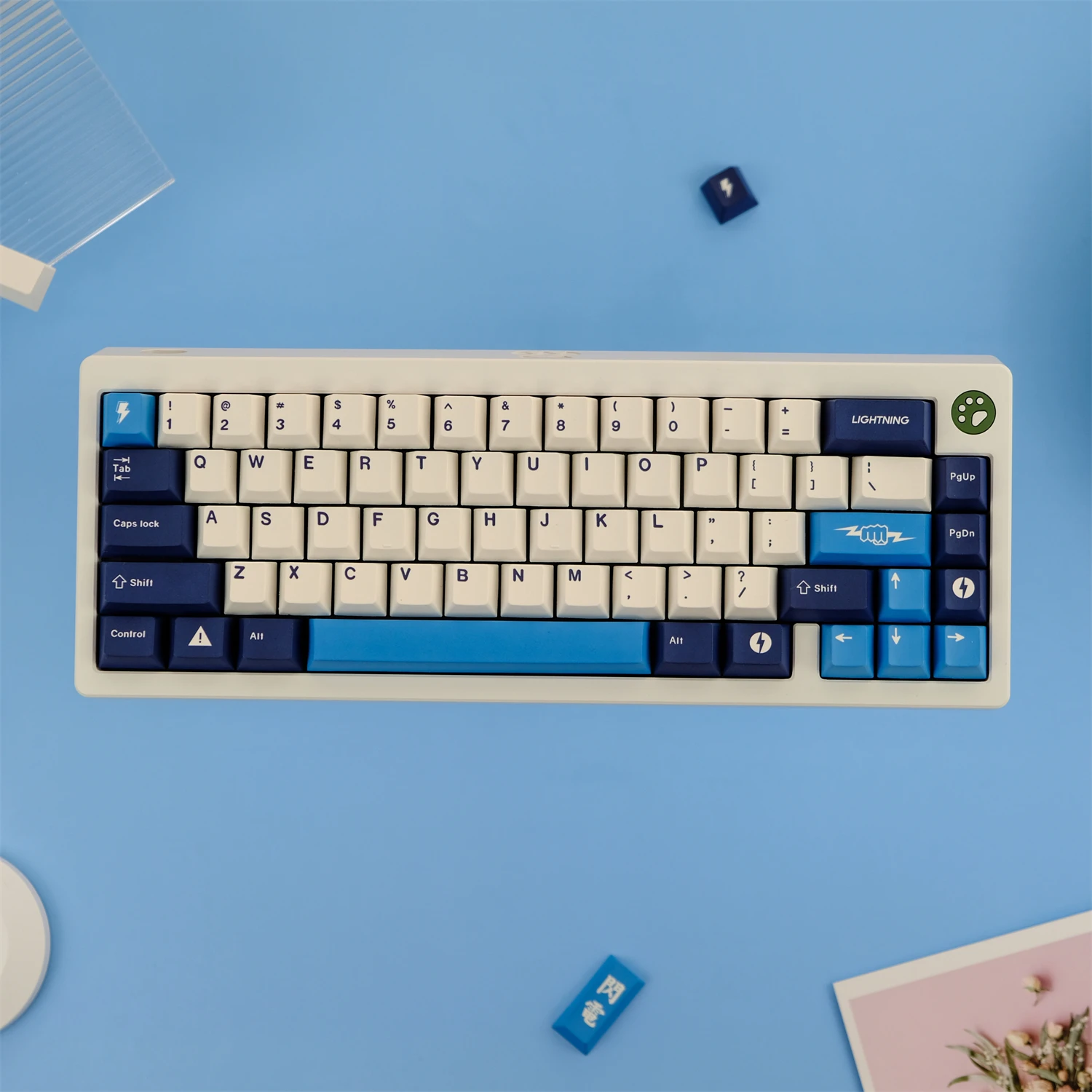 GMK Thunder Keycaps 129 Keys PBT Cherry Profile DYE-SUB Personalized Keycaps For MX Switch Gaming Mechanical Keyboard GK61 GK64