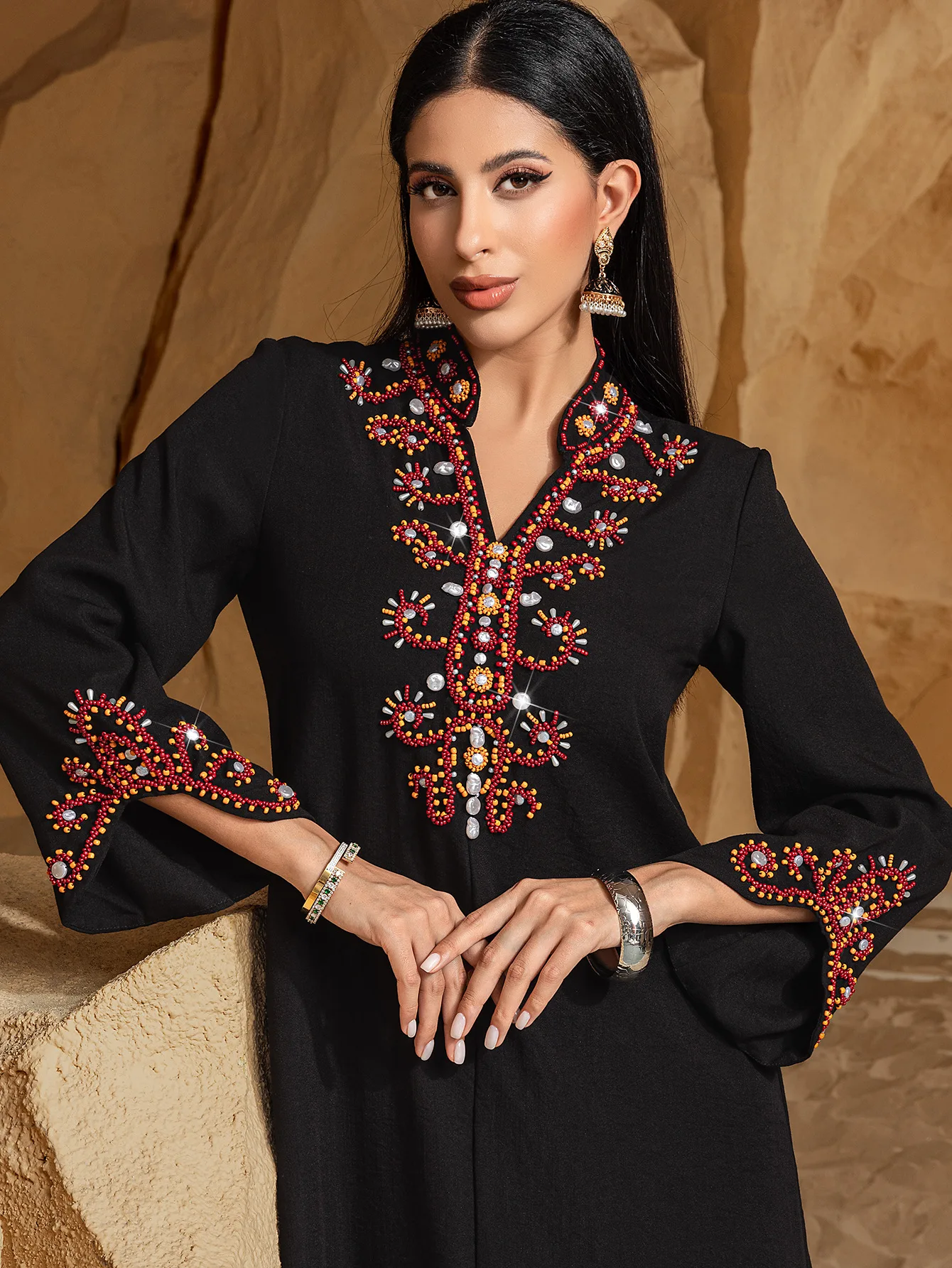 

Luxury Diamonds Dubai Abayas for Women 2025 Ramadan Eid Djellaba Turkey Kaftan Muslim Dress Caftan Morocco Femme Robe Vestidos