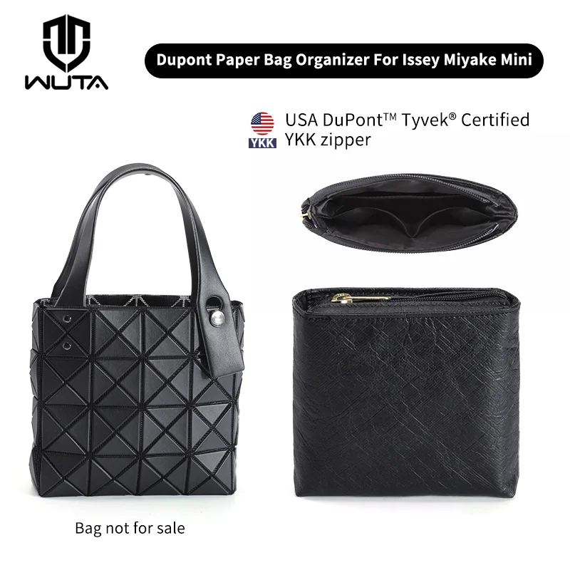 

WUTA Inner Bag Dupont Paper Bag Organizer Accessories BAO BAO Waterproof Insert Bags for Issey Miyake Mini Tote Storage Handbag