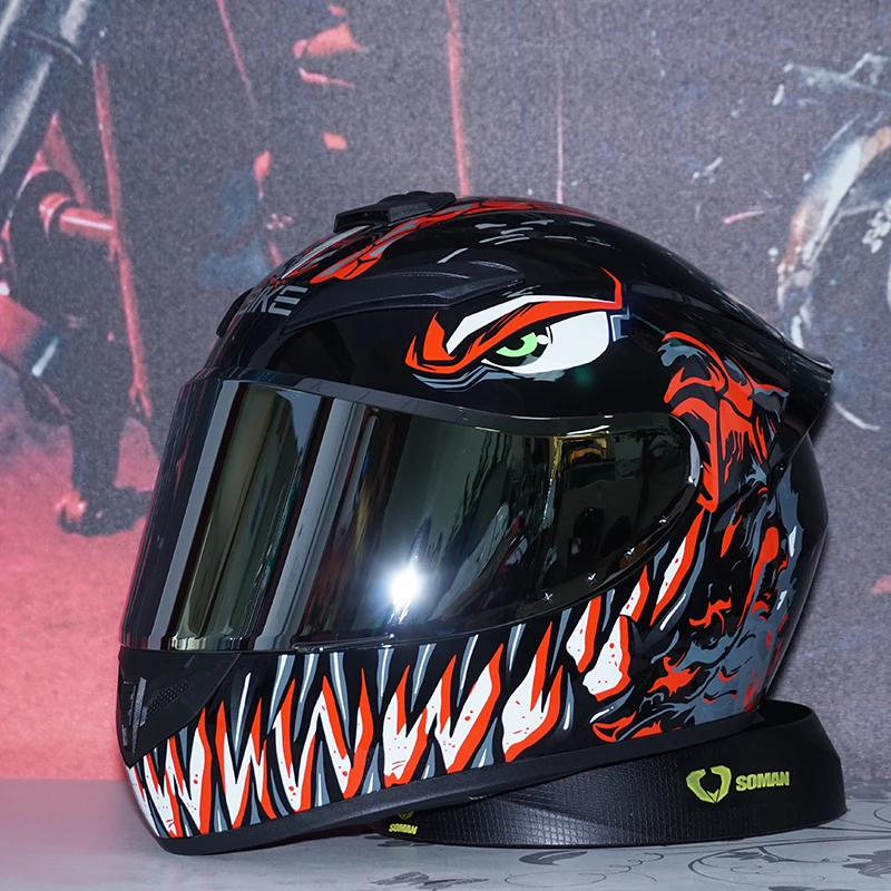 خوذة دراجة نارية كاملة الوجه للرجال والنساء DOT سلامة الشتاء مضادة للضباب مقاومة للماء خوذة ركوب الدراجات النارية كاسكو موتوكروس