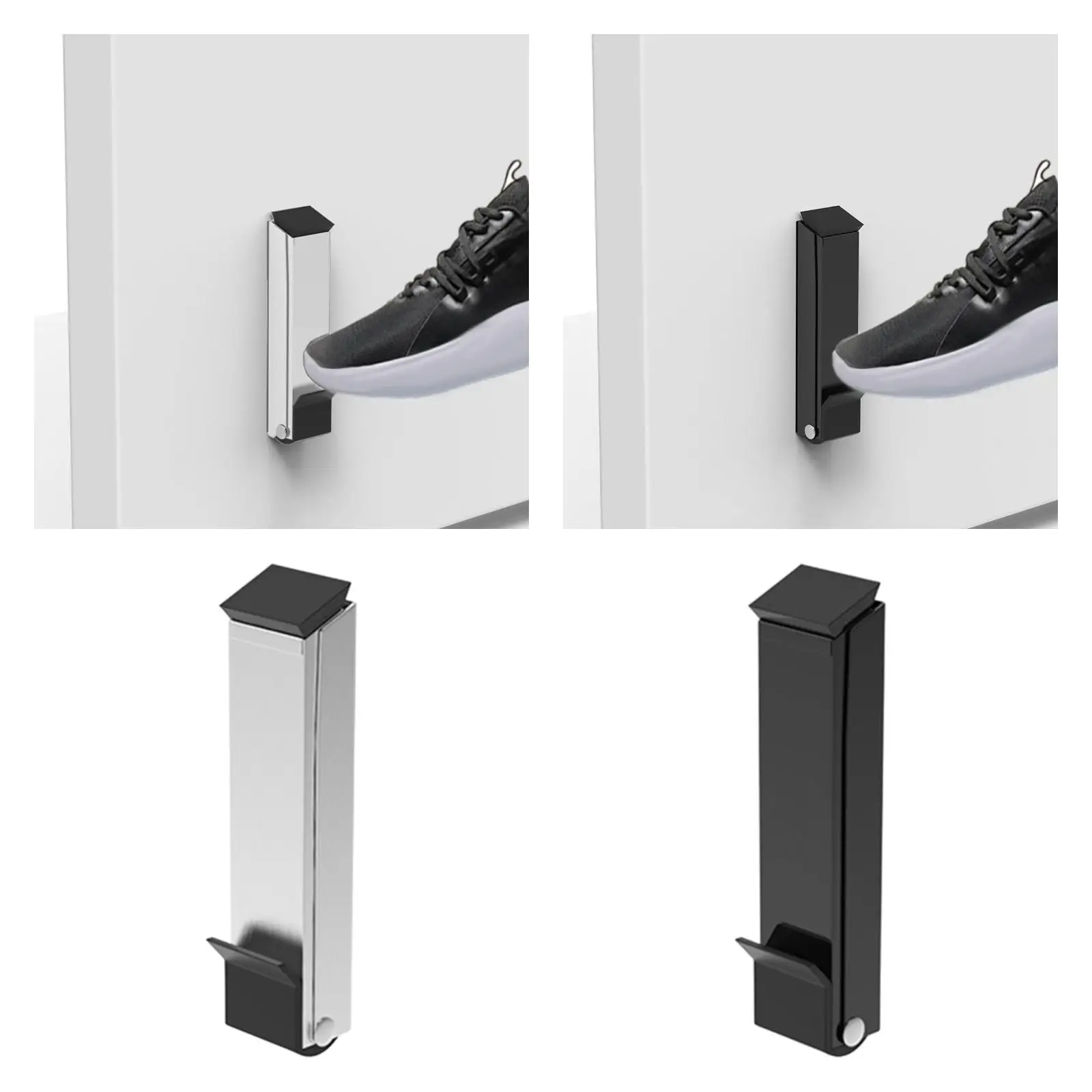 

Kick Down Door Stop Holder Door Stopper Windproof Stainless Steel Door Holder Doorstop for Indoor Apartment Bedroom Garage