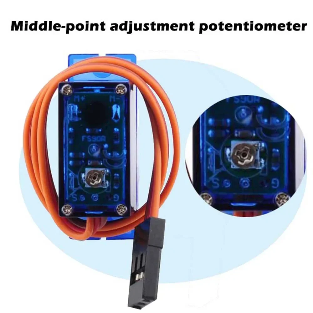 Feetech FS90R 9g Micro Digital Servo 360 Degree Continuous Rotation RC Motor Drive for Robotics Hobbyists