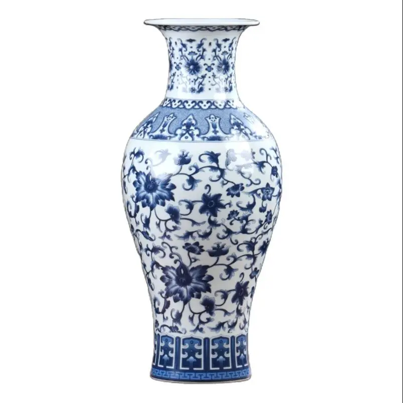 Imagem -05 - Jingdezhen-vaso de Cerâmica Azul e Branco Prateleira de Porcelana Chinesa Decoração Clássica Quarto e Mesa da Sala Jingdezhen