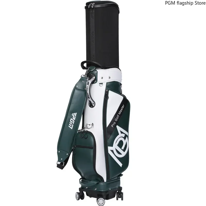 PGM-Men's Hard Shell Telescópica Golf Bag, quatro rodas plana Push Bag, Aviação Verificado, QB157, Universal