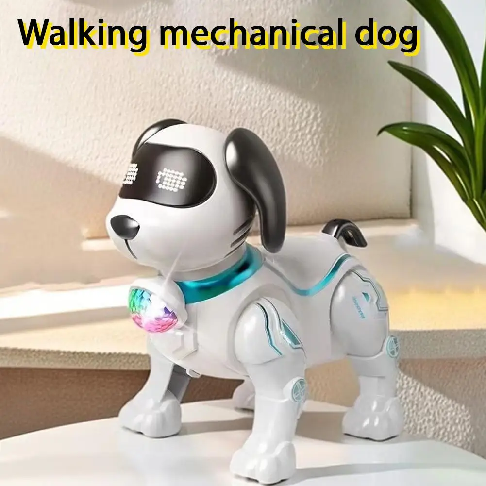 Perro Robot RC, Mascota Electrónica de Acrobacias, Interactiva, Táctil, Programable, Camina y Baila, Regalo de Cumpleaños para Niños y Niñas