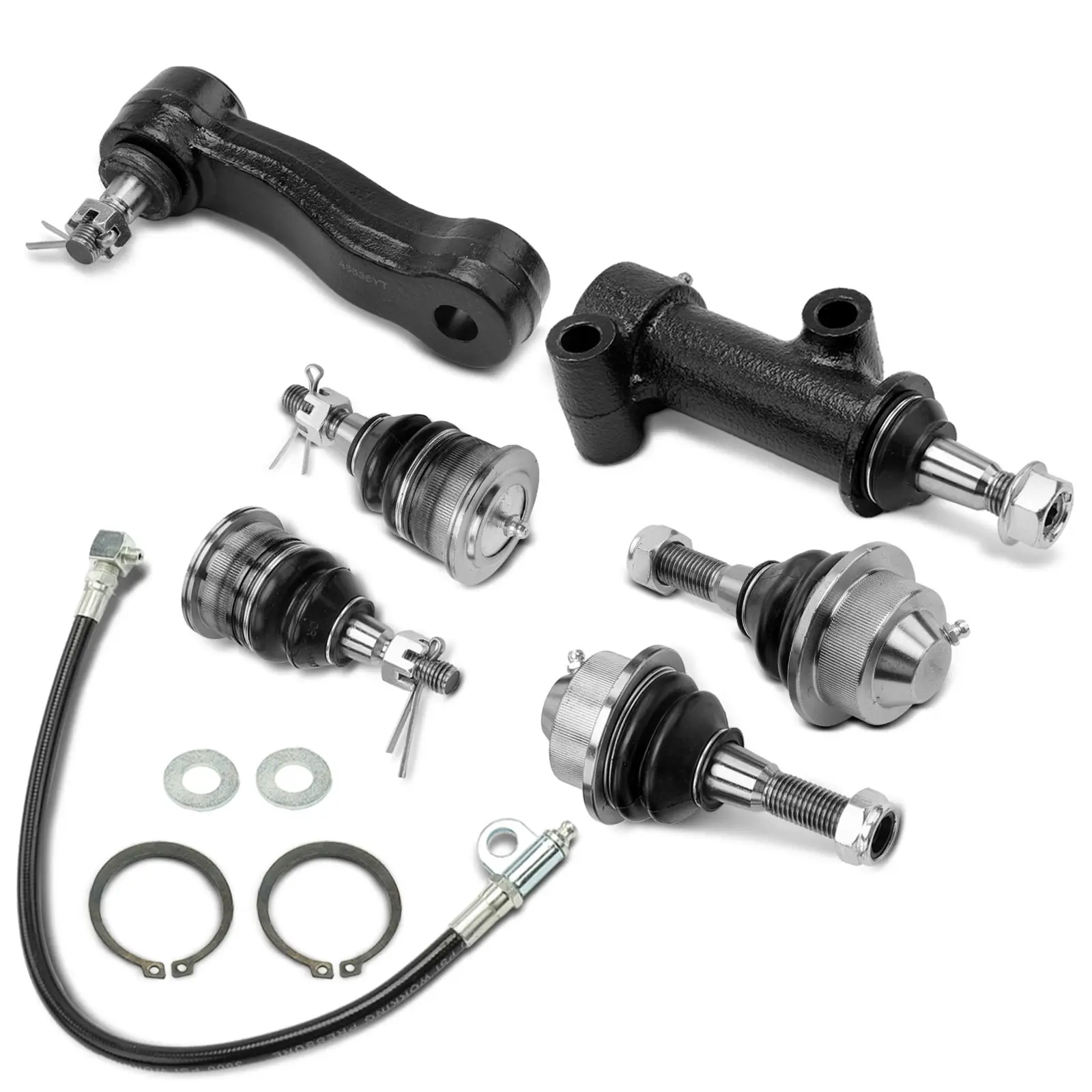 A-Premium 6x Idler Arm Front Upper Lower Ball Joints for Chevrolet Silverado 2500 99-04 Silverado 3500 01-06 Silverado 1500 HD