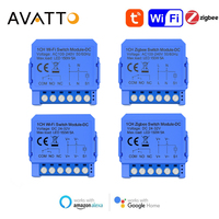 AVATTO Tuya ZigBee/WiFi Smart Module Dry Contact DC 32V AC 100-240V Smart Home DIY Breaker Relay Timer Work for Alexa Google