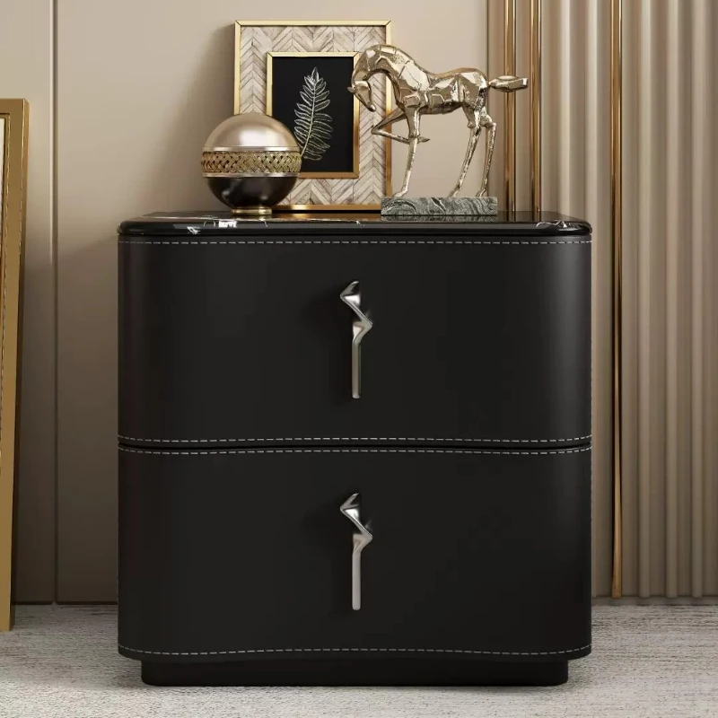 Black Boys Bedside Table Drawer Modern Narrow Dresser Master Bedside Table Storage Little Muebles Para Dormitorio Room Furniture
