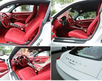 Potah na autosedačku na míru pro 2 osoby z odolné nepromokavé kůže Nappa pro Porsche 718 Boxster 911 BMW Z4 Audi TT Jaguar F-Type 10 nejlepší prodej vodotěsné potahy sedadel do auta - №10