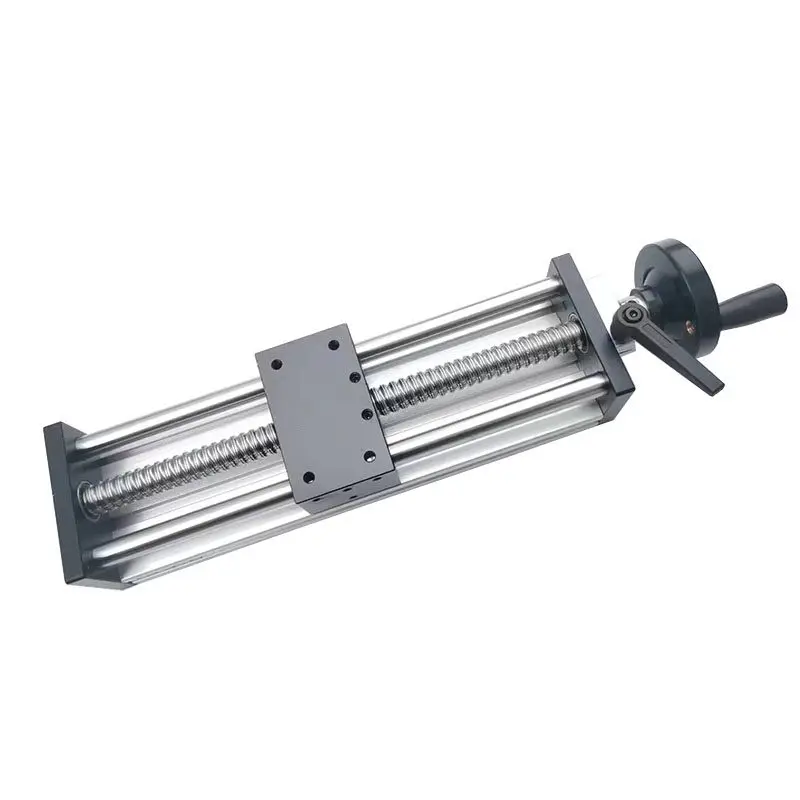 Hand Crank Ball Screw Linear Slide Table Small Handwheel Displacement Adjustment Lifting Positioning Machine Tool Accessor