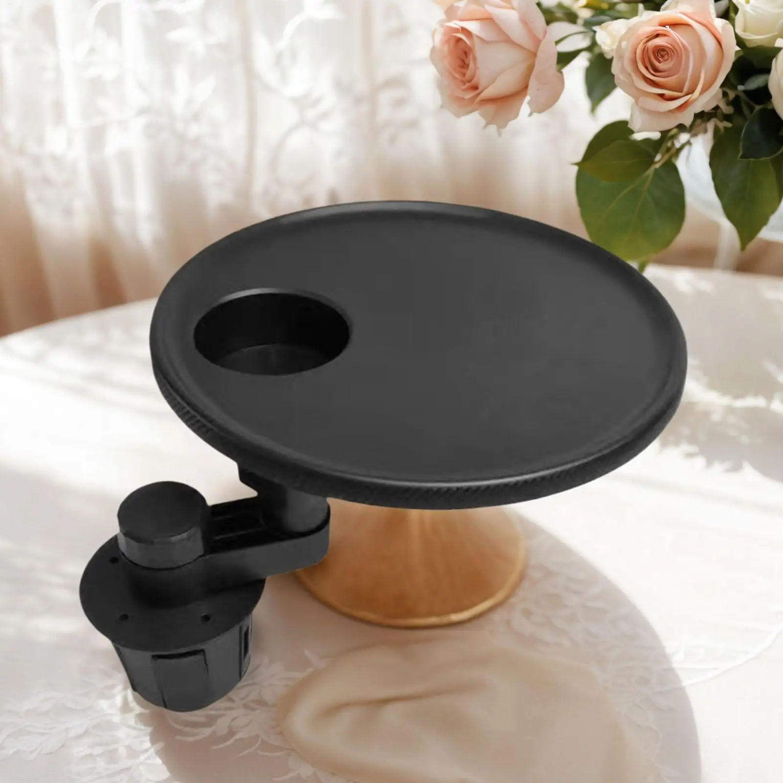 

Cup Holder Tray For Car Expander Mount Adapter With Adjustable Base Food Tray For Car For Truck Vehicle Automotive Passenger