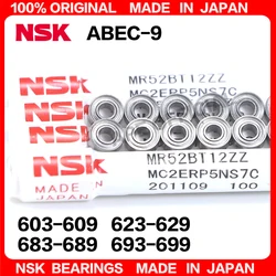 10pcs Japan NSK bearing  684ZZ 608ZZ 685ZZ 604ZZ 605ZZ  686ZZ 688ZZ 687ZZ 693ZZ 694ZZ 695ZZ 696ZZ 697ZZ 698ZZ 623ZZ 624ZZ 625ZZ