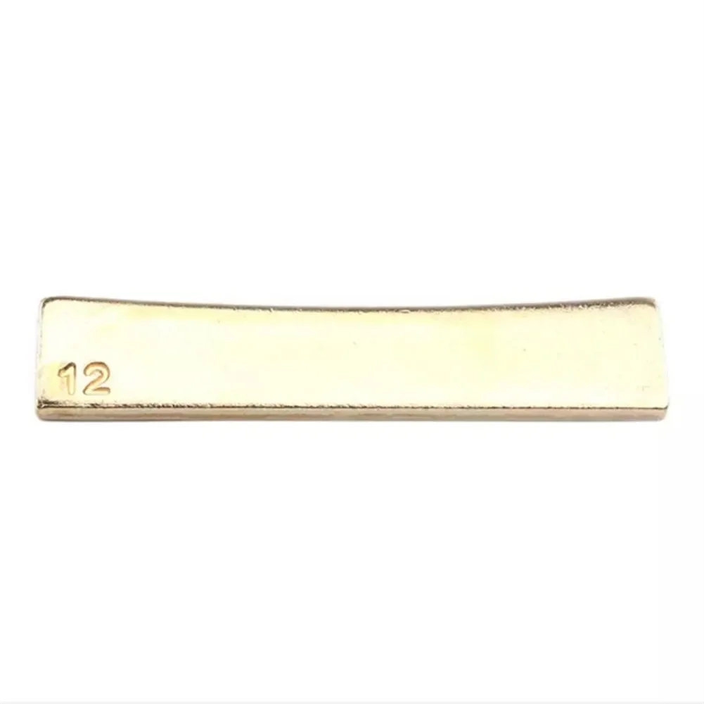 Guitar Fret Press Caul Insert Fingerboard Fret Press Gold 2.48 X 0.53 X 0.15inch 9 Size DIY Tools High Quality