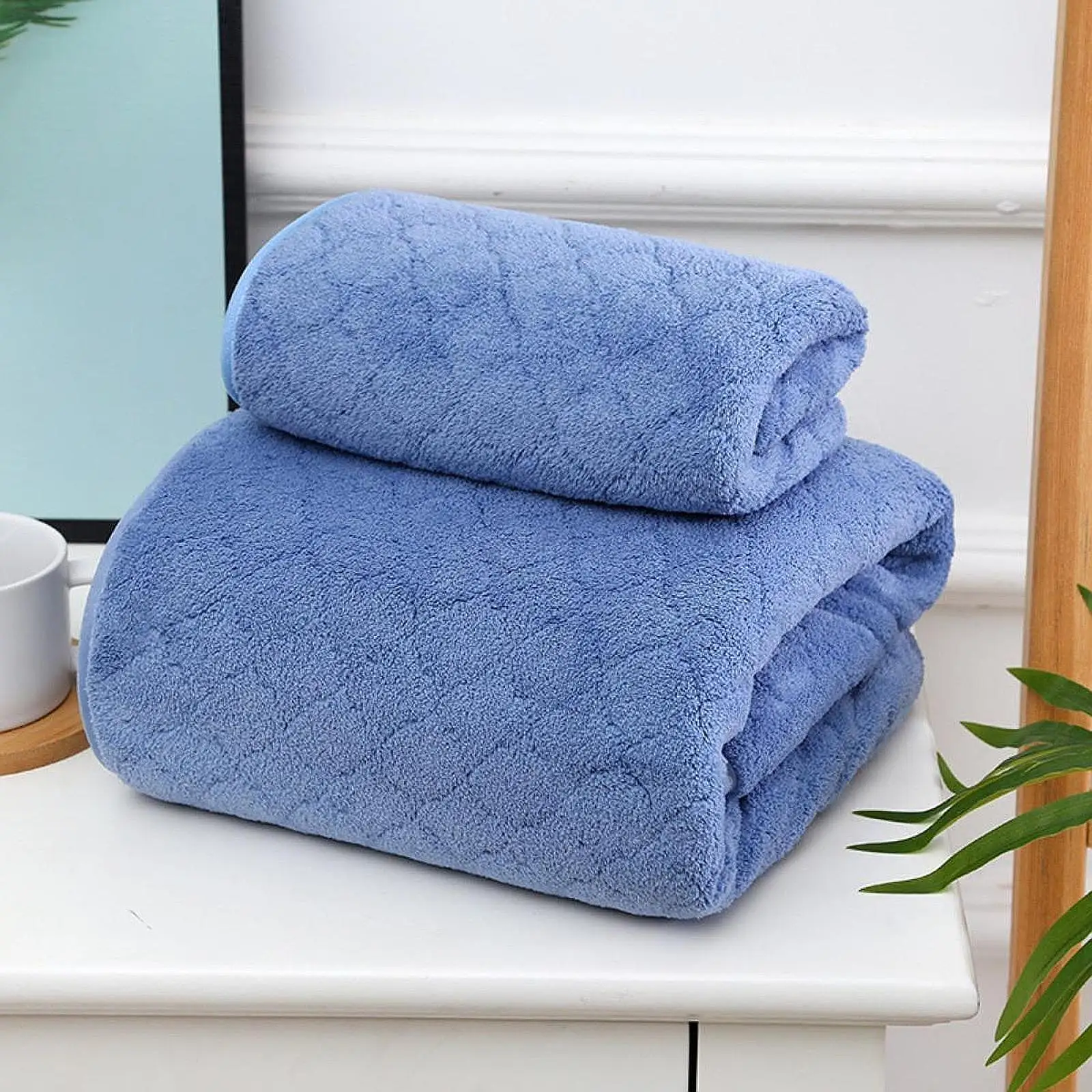 5Pcs Bath Towel Hig… - image