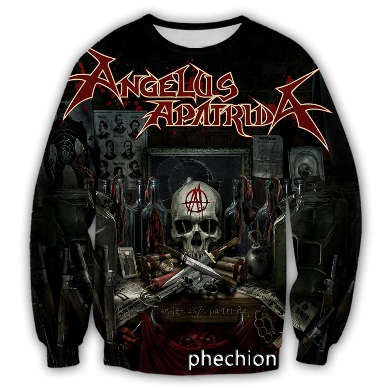 

phechion New Fashion Men/Women Angelus Apatrida Band 3D Print Casual Sweatshirt Streetwear Men Loose Sporting Sweatshirt G44