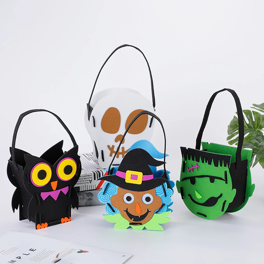 Vibrant Halloween Decorative Gift Bag - close-up view