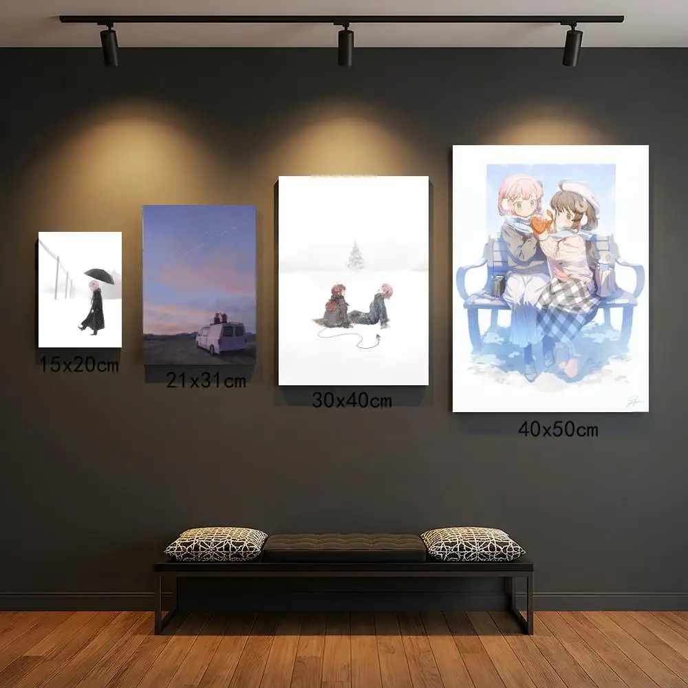 anime T-The Demon Girl Next Door-R Poster Self Adhesive Wall Decor for Modern Home Cafe Office and Bar