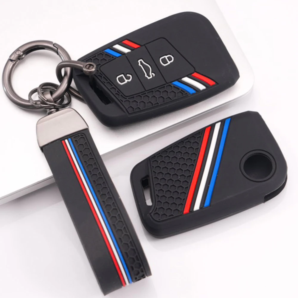 Remote Key Protector With Chain For Volkswagen Passat B8 Magotan Tiguan MK2 Arteon Atlas For Skoda Kodiaq Superb A7 Easy Install